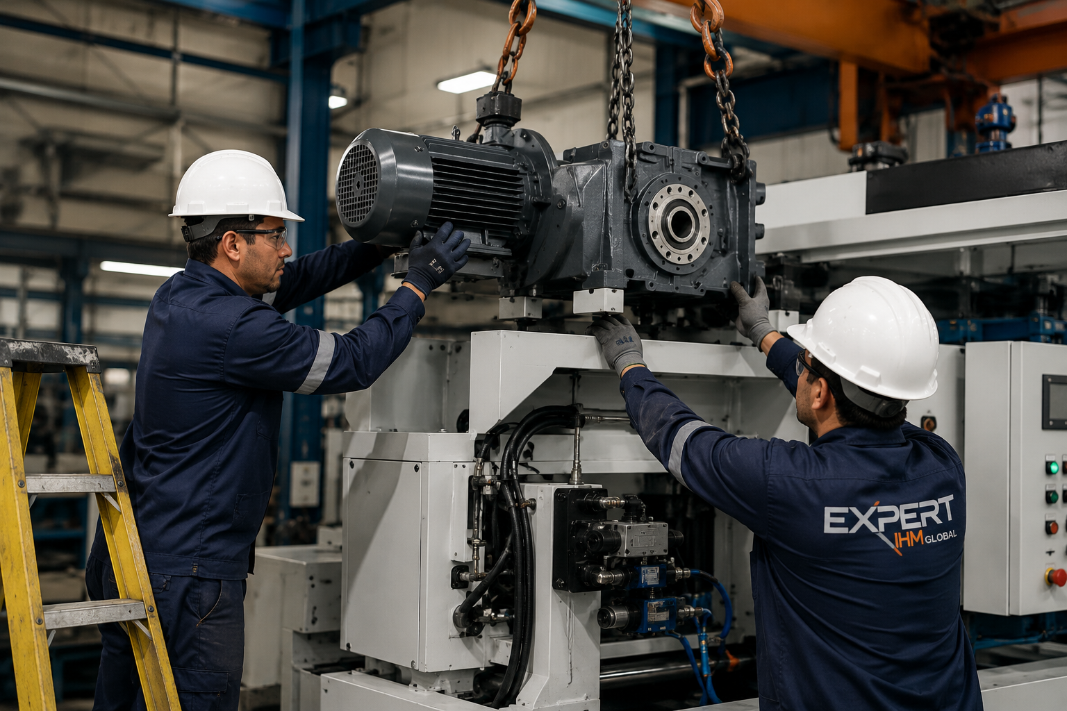 Instalação de máquinas e equipamentos industriais