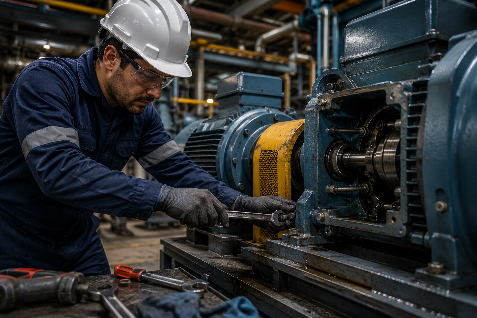 Manutenção de máquinas e equipamentos industriais